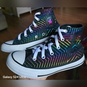 Converse CTAS "All Of The Stars" Toddler Girl's Hi Shoes, Sz 13